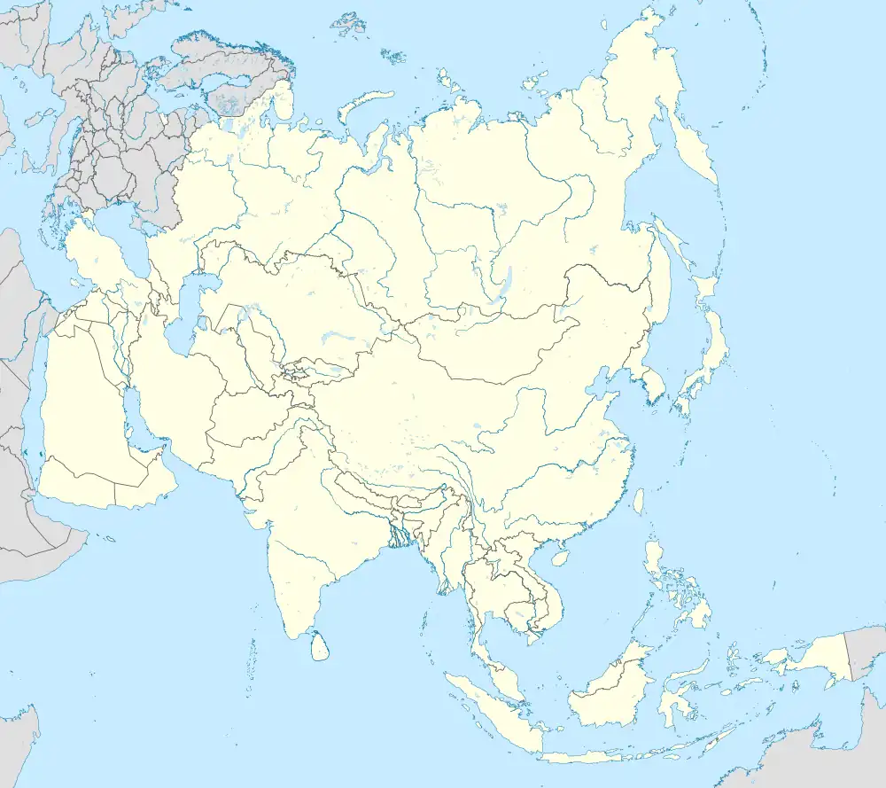 Lokalisierung von Südkorea in Asien