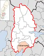 Lage der Gemeinde Askersund