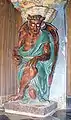 Der Dämon Asmodeus im Innenraum der Kirche