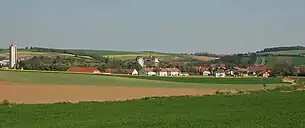 Blick auf Asparn von Westen