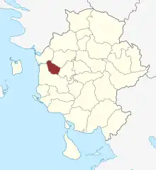 Lage des Holevad Sogn in der Assens Kommune