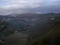 Das Tesciotal (Valle del Tescio) von der Rocca Maggiore in Assisi gesehen