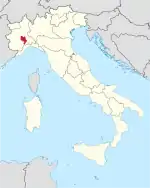 Lage innerhalb Italiens