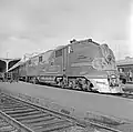 Lokomotive 12 von Santa Fe in Dallas (Januar 1958)