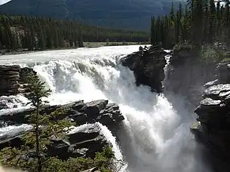 Athabasca Falls im August 2008