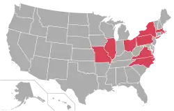 Ausdehnung der Atlantic 10 Conference