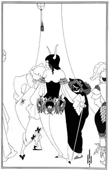 Illustration zu Poes The Masque of the Red Death, 1894–1895