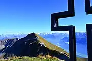Dreiländereck des Brienzer Rothorns mit Triangulations-Pyramide von Westen (2018)