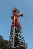 Sendemast von der Basis aus
