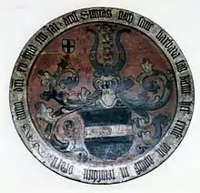 Die Aufseß im Deutschen Orden: Aufschwörschild in St. Jakob in Nürnberg (Ernst von Aufsess)