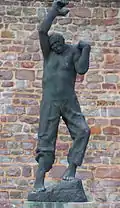 Aufsteigender im Skulpturenpark Magdeburg