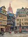 Straßenszene in Frankfurt am Main