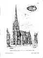 evangelische Paulikirche in Mülheim an der Ruhr, 1889 (Zinkografie)