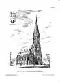 evangelische Kreuzkirche in Viersen, 1889 (Zinkografie)