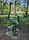 Kranich und Flamingo im Zoo Schwerin