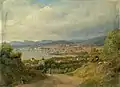 Christiania von Ekeberg aus gesehen, 1845 (Oslo Museum)