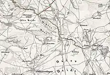 Das Wintermoor mit den beiden gleichnamigen Ortschaften im Jahr 1836
