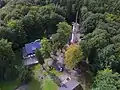 Blick auf die Gaststätte und den Ungerturm (2017)