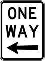 One way: Einbahnstraße