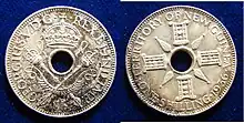 Australisch Neu Guinea 1936. Der Shilling von George Kruger Gray