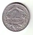 2-Schilling-Münze 1946–52