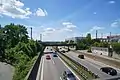 Zwischen Böblingen (l) und Sindelfingen (r), Brücke der Rankbachbahn.