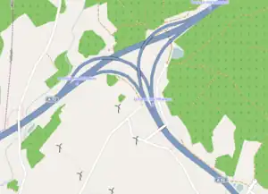 Übersichtskarte Autobahndreieck Hochfranken