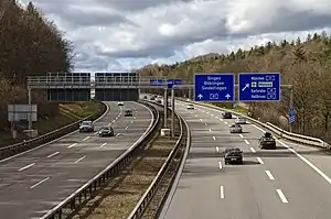 Die A 831 Richtung Singen am Kreuz Stuttgart