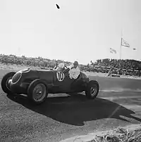 Tony Rolt 1948 in einem Alfa Romeo in Zandvoort