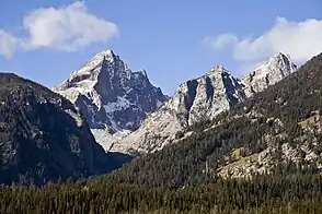 Avalanche Canyon mit Buck Mountain (hinten) und Mount Wister (rechts)