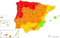 Warnstufen Iberische Halbinsel 27. (Meteoalarm)