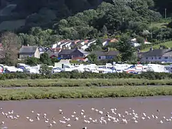 Axmouth mit dem River Axe im Vordergrund