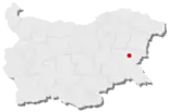 Karte von Bulgarien, Position von Ajtos hervorgehoben
