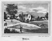 Die Kirche um 1840
