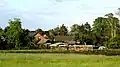 Der frühere Standort der Gibbermühle anno 2012: Holzschuppen im Privatgarten.
