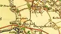 Die Gibbermühle auf einer alten preußischen Karte von ca. 1844.(Links unten im Kartenbild)