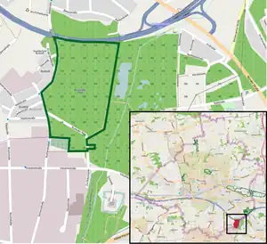 Übersichtskarte des Naturschutzgebiets