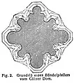 Grundriss eines Bündelpfeilers (Kölner Dom)