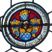 Scheibe mit dem Wappen des Oberamtmanns Balthasar von Dalberg