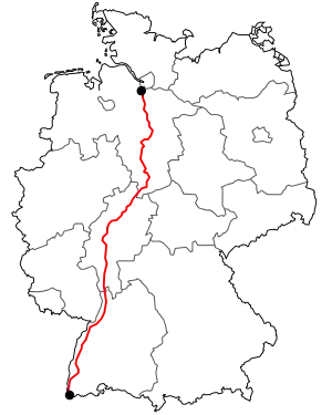 Verlauf der B 3