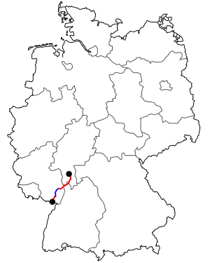 Verlauf der B 38