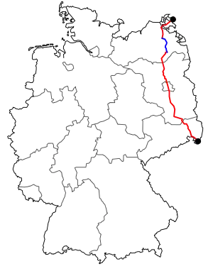 Verlauf der B 96