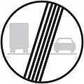 B-22bEnde des Überholverbotes für Lastkraftwagen