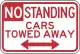 Standverbot – Fahrzeuge werden abgeschleppt (Baltimore)