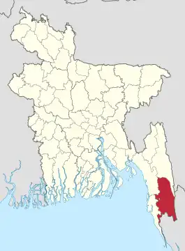 Distrikt Bandarban in Bangladesch