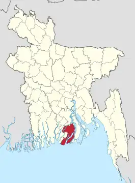 Distrikt Patuakhali in Bangladesch