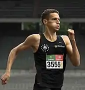 Dylan Borlée – ausgeschiedenals Fünfter des ersten Halbfinals