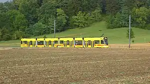 Tango der Baselland Transport (BLT) bei Ettingen