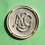 Peter Behrens: AEG-Logo (1907) an einer Elektrolokomotive