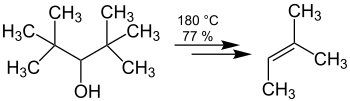 Übersicht der Fragmentierung von Di-tert-butylmethanol